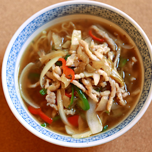 ザーサイと豚肉の細切り麺